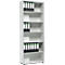 Schäfer Shop Select Open kast MOXXO IQ, hout, 6 vakken, 6 ordnerhoogten, B 801 x D 362 x H 2168 mm, lichtgrijs 