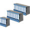 Schäfer Shop Select ordner, A4, rugbreedte 50 mm, 25 stuks, blauw