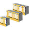 Schäfer Shop Select ordner, A4, rugbreedte 50 mm, 25 stuks, geel