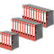 Schäfer Shop Select ordner, A4, rugbreedte 50 mm, 25 stuks, rood