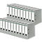 Schäfer Shop Select ordners, DIN A4, rugbreedte 80 mm, 20 stuks, polypropeen en gerecycled papier, grijs