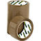 Brown packing tape stacked. The logo of Schäfer Shop is visible on the rolls.