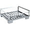 Schäfer Shop Select Palette grillagée, avec paroi rabattable, L 1240 x P 835 x H 420 mm, galvanisée à chaud, jusqu'à 1000 kg