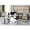 Schäfer Shop Select Panneau d'angle système, CAD, pied, L 1000 x P 1000 mm, chêne/alu blanc