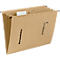 Hanging file folder with several beige files. Printed: Personal file, Schäfer Shop.