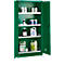 Schäfer Shop Select Pflanzenschutzmittel- und Chemikalienschrank, Stahl, B 950 x T 500 x H 1935 mm, 4 WHG-Wannen, 4 x 20 l