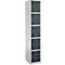 Schäfer Shop Select Pilier de casier S4/5, avec serrure à cylindre, aluminium/anthracite blanc