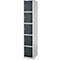 Schäfer Shop Select Pilier de casier S4/5, avec serrure à cylindre, aluminium/anthracite blanc