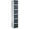 Schäfer Shop Select Pilier de casier S4/6, avec serrure à cylindre, aluminium/anthracite blanc