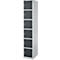 Schäfer Shop Select Pilier de casier S4/6, avec serrure à cylindre, aluminium/anthracite blanc