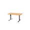 Schäfer Shop Select Planova vergadertafel, rechthoekig, 1400 x 800 mm, beukendecor, accentlijsten bordeaux-violet 