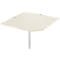 Schäfer Shop Select Plateau d'angle modulaire, CAD, pied, l. 1000 x P 1000 mm, érable/alu blanc