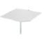 Schäfer Shop Select Plateau d'angle modulaire, CAD, pied, l. 1000 x P 1000 mm, gris clair/alu blanc