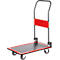 Schäfer Shop Select Plattformwagen 110L, faltbar, Stahl pulverbeschichtet, PUR-Räder, B 485 x T 710 x H 1000 mm, bis 220 kg, schwarz/rot