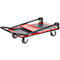 Schäfer Shop Select Plattformwagen 110L, faltbar, Stahl pulverbeschichtet, PUR-Räder, B 485 x T 710 x H 1000 mm, bis 220 kg, schwarz/rot