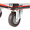 Schäfer Shop Select Plattformwagen 110L, faltbar, Stahl pulverbeschichtet, PUR-Räder, B 485 x T 710 x H 1000 mm, bis 220 kg, schwarz/rot