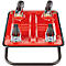 Schäfer Shop Select Plattformwagen 110L, faltbar, Stahl pulverbeschichtet, PUR-Räder, B 485 x T 710 x H 1000 mm, bis 220 kg, schwarz/rot