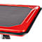 Schäfer Shop Select Plattformwagen 210B, faltbar, Stahl pulverbeschichtet, PUR-Räder, B 615 x T 880 x H 1000 mm, bis 370 kg, schwarz/rot