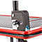 Schäfer Shop Select Plattformwagen 210B, faltbar, Stahl pulverbeschichtet, PUR-Räder, B 615 x T 880 x H 1000 mm, bis 370 kg, schwarz/rot