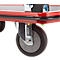 Schäfer Shop Select Plattformwagen 210B, faltbar, Stahl pulverbeschichtet, PUR-Räder, B 615 x T 880 x H 1000 mm, bis 370 kg, schwarz/rot