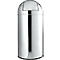 Schäfer Shop Select Poubelle en métal à couvercle basculant, 40 litres, Ø 360 x H 770 mm, inox