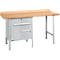 Schäfer Shop Select PWi 150-2 combinatiewerkbank, beuken multiplex blad, tot 750 kg, B 1500 x D 700 x H 840 mm, blank aluminium