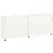 Schäfer Shop Select Rangement à portes coulissantes, bois, 2 tablettes, L 1600 mm x P 421 x H 750 mm, blanc