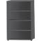 Schäfer Shop Select Regal, 4 OH, B 800 x T 420 x H 1514 mm, graphit