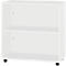 Schäfer Shop Select Regal LOGIN, 2 Ordnerhöhen, B 800 x T 420 x H 788 mm, lichtgrau/lichtgrau