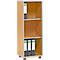 Schäfer Shop Select Regal MOXXO IQ, Holz, 3 Fächer, 3 OH, B 401 x T 362 x H 1115 mm, Buche-Dekor