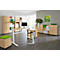 Schäfer Shop Select Regal MOXXO IQ, Holz, 3 Fächer, 3 OH, B 801 x T 362 x H 1115 mm, lichtgrau
