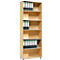 Schäfer Shop Select Regal MOXXO IQ, Holz, 6 Fächer, 6 OH, B 801 x T 362 x H 2168 mm, Ahorn-Dekor