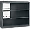 Schäfer Shop Select Regalschrank MS, 3 OH, B 1200 x T 400 x H 1215 mm, Stahlblech, Basaltgrau