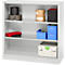 Schäfer Shop Select Regalschrank MS, 3 OH, B 1200 x T 400 x H 1215 mm, Stahlblech, Lichtgrau