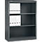 Schäfer Shop Select Regalschrank MS, 3 OH, B 800 x T 400 x H 1215 mm, Stahlblech, Basaltgrau