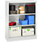 Schäfer Shop Select Regalschrank MS, 3 OH, B 950 x T 400 x H 1215 mm, Stahlblech, Lichtgrau