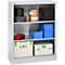 Schäfer Shop Select Regalschrank MS, 3 OH, B 950 x T 400 x H 1215 mm, Stahlblech, Weißaluminium