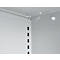Schäfer Shop Select Regalschrank MS, 3 OH, B 950 x T 400 x H 1215 mm, Stahlblech, Weißaluminium