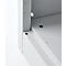 Schäfer Shop Select Regalschrank MS, 3 OH, B 950 x T 400 x H 1215 mm, Stahlblech, Weißaluminium