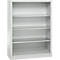 Schäfer Shop Select Regalschrank MS, 4 OH, B 1200 x T 400 x H 1584 mm, Stahlblech, Lichtgrau