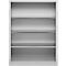 Schäfer Shop Select Regalschrank MS, 4 OH, B 1200 x T 400 x H 1584 mm, Stahlblech, Weißaluminium