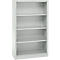 Schäfer Shop Select Regalschrank MS, 4 OH, B 800 x T 400 x H 1584 mm, Stahlblech, lichtgrau