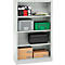 Schäfer Shop Select Regalschrank MS, 4 OH, B 800 x T 400 x H 1584 mm, Stahlblech, lichtgrau