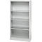 Schäfer Shop Select Regalschrank MS, 4 OH, B 800 x T 400 x H 1584 mm, Stahlblech, Lichtgrau