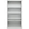 Schäfer Shop Select Regalschrank MS, 4 OH, B 800 x T 400 x H 1584 mm, Stahlblech, Lichtgrau