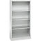 Schäfer Shop Select Regalschrank MS, 4 OH, B 800 x T 400 x H 1584 mm, Stahlblech, Lichtgrau