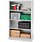 Schäfer Shop Select Regalschrank MS, 4 OH, B 800 x T 400 x H 1584 mm, Stahlblech, weißaluminium