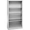 Schäfer Shop Select Regalschrank MS, 4 OH, B 800 x T 400 x H 1584 mm, Stahlblech, Weißaluminium