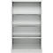 Schäfer Shop Select Regalschrank MS, 4 OH, B 950 x T 400 x H 1584 mm, Stahlblech, Lichtgrau
