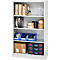 Schäfer Shop Select Regalschrank MS, 4 OH, B 950 x T 400 x H 1584 mm, Stahlblech, Lichtgrau